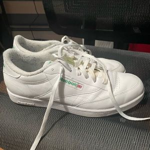 Reebok Club C White with Green trim